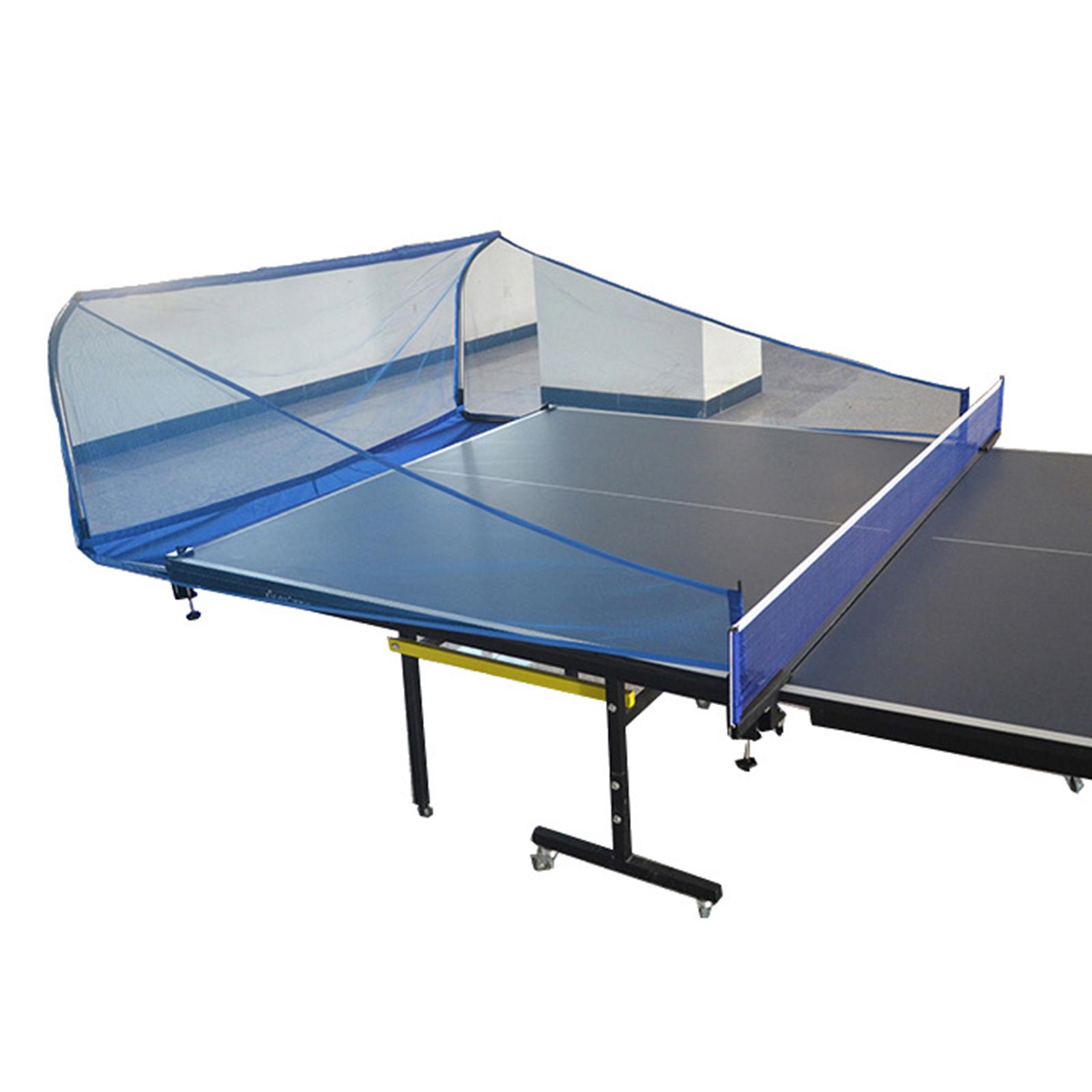 Table Tennis How To Play - ตาข่ายเก็บลูกปิงปอง พกพาสะดวก ทนทาน อุปกรณ์เสริมสำหรับเก็บลูกสีน้ำเงิน สำหรับสโมสรและการฝึกซ้อมที่บ้าน