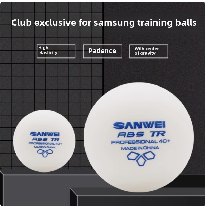 Table Tennis Olympics - ลูกปิงปองพลาสติก Sanwei New Materials 100 ลูก