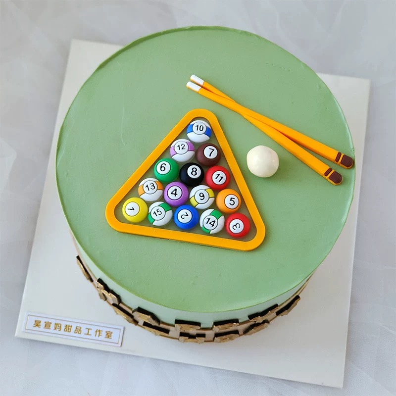 Table Tennis Shop - เค้กบิลเลียดวันเกิดตกแต่งสุขสันต์วันพ่อวันเกิดเบียร์พ่อ Happy Men's Party ตารางเทนนิสเค้กเครื่องประดับ