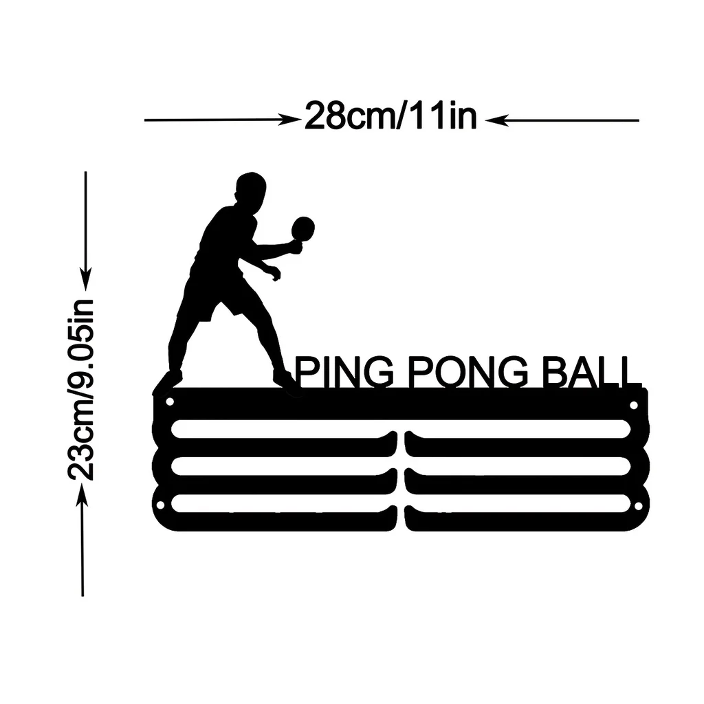 Table Tennis Ranking - CIFBUY ที่แขวนเหรียญโลหะติดผนัง สำหรับกีฬาซอฟต์บอล ขี่ม้า พายเรือคายัค วอลเลย์บอล