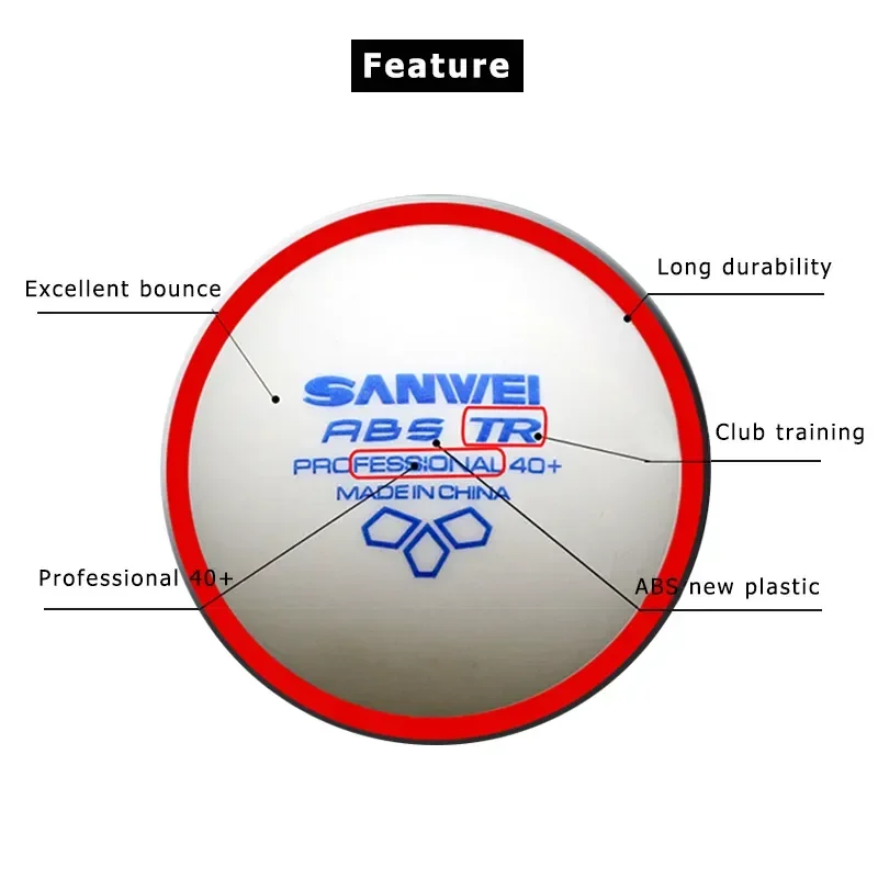 ลูกปิงปอง SANWEI-ABS TR 3 ดาว  - Table Tennis How To Play บทวิจารณ์และราคา