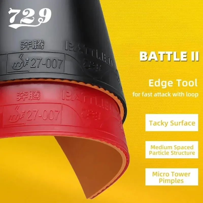 729 BATTLE 2 NATIONAL ฟองน้ำสี - Table Tennis Pro บทวิจารณ์และราคา
